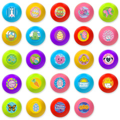 24 Pcs Easter Egg Stampers Self Inking Toys for Egg Hunt, Party Favors & Classroom Prizes