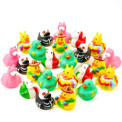 24 Pcs Mexican Fiesta Rubber Ducks for Party Favors Decoration