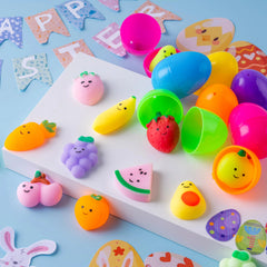 24 Prefilled Fruit Mochi Eggs for Easter Egg Hunt
