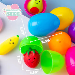 24 Prefilled Fruit Mochi Eggs for Easter Egg Hunt