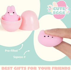 24-Pack Easter Eggs with Mochi Squishy Toys