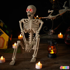 24-Inch Halloween Skeleton Full Body Human Plastic Bones
