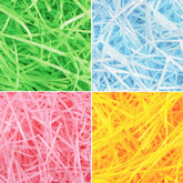 24oz (680g) Multicolor Rainbow Easter Grass, Recyclable Pastel Paper Shred