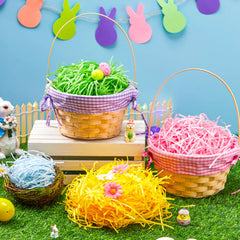 24oz (680g) Multicolor Rainbow Easter Grass, Recyclable Pastel Paper Shred