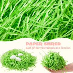 24oz (680g) Multicolor Rainbow Easter Grass, Recyclable Pastel Paper Shred