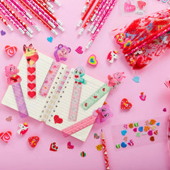 28 Pack Valentines Day Stationery Set Assorted for Kids Exchange Gift