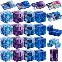 28 Valentine's Day Gift Cards with Infinity Magic Cube Fidget Toys