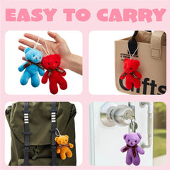 28 Pack Valentine's Day Gift Cards with Mini Bear Plush Toys for Kids Classroom School Exchange