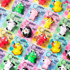 28-Pack Wind-Up Toys with Valentine's Day Cards for Kids' Party Favors
