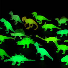 28 Pack Valentine's Day Cards with Glow-in-the-Dark Dinosaur Toys for Kids Classroom Exchange