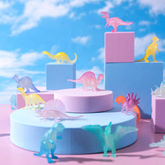 28 Pack Valentine's Day Cards with Glow-in-the-Dark Dinosaur Toys for Kids Classroom Exchange