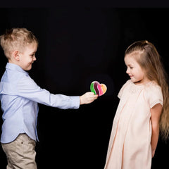 28-Piece Heart Multicolor Slime Set with Stickers