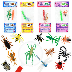 28Pcs Insect Sets with Valentines Day Cards for Kids-Classroom Exchange Gifts