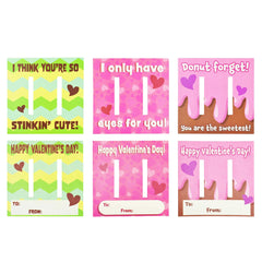 28Pcs Kids Valentine's Cards with Charm Slap Bracelet - Classroom Exchange Gifts