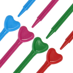 28Pcs Kids Valentine's Cards with Heart-Shaped Crayons - Classroom Exchange Gifts