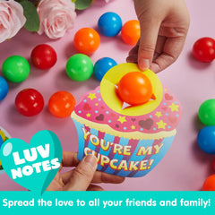 28Pcs Kids Valentine's Cards with Mini Squeeze Balls Set - Classroom Exchange Gifts