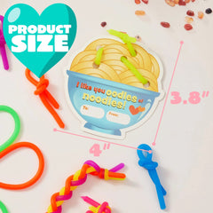 28Pcs Kids Valentine's Cards with Stretchy String - Classroom Exchange Gifts