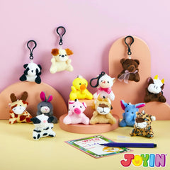 28 Animal Plushies with Valentine's Cards for Classroom Gift Exchange