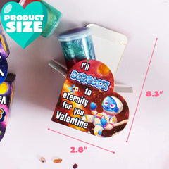 28 Cosmic Realm Valentine Slime Boxes with Kids' Valentine Cards