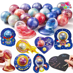 30 Cosmic Realm Valentine Slime with Kids Valentines Cards