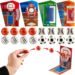 28-Pack Sports Balls with Kids Valentine's Cards