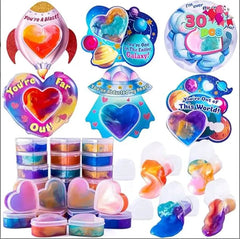 28-Pack Wind-Up Toys with Valentine's Day Cards for Kids' Party Favors