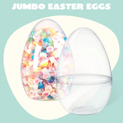 2 Pack 10-Inch Clear Jumbo Easter Egg