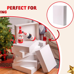 12 Pack 17x13x4 Inch Large Christmas Gift Boxes with Lids for Presents