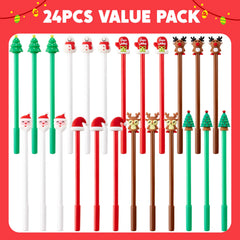 24-Pack Christmas Fun Pens