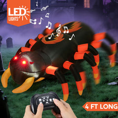 4FT Halloween Inflatable Spider with Remote Control