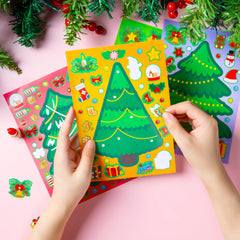 36 Pcs Christmas Tree Stickers - Make Your Own Xmas Stocking Stuffers