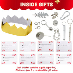 8-Pack 10-Inch Snowflake Christmas Party Favors (No-Snap)