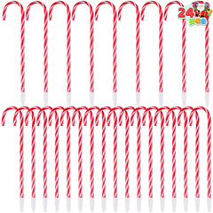 24 Christmas Candy Cane Ballpoint Pens for Kids