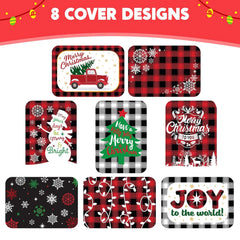24-Pack Christmas Foil Containers with Lids