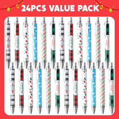 24 Pack Christmas Ballpoint Pens