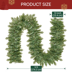 9Ft Prelit Christmas Garland with 50 Lights