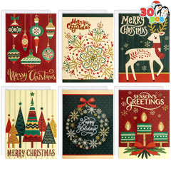30 Pack Boxed Christmas Cards