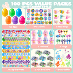 300-Pack Filled Easter Eggs with Toys