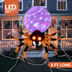 8 FT Giant Spider Halloween Inflatable Outdoor Decoration