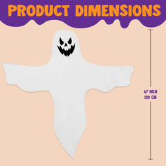 2-Pack 47in Halloween Lighted Tree Wrap Decoration