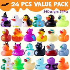 24 Halloween Floating Rubber Ducks