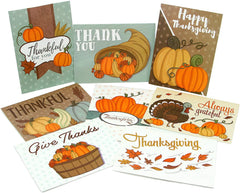 Thanksgiving Pumpkin Greeting Cards, 36 Pack