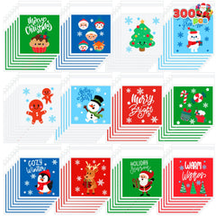 300-Pack Christmas Cellophane Candy Treat Bags