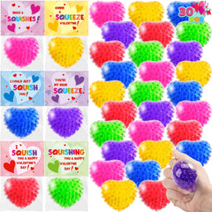 30 Packs Valentine's Day Water Droplet Heart Balls with Hangers