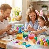 34-Piece Easter Egg Dye DIY Kit for Kids Activities & Parties