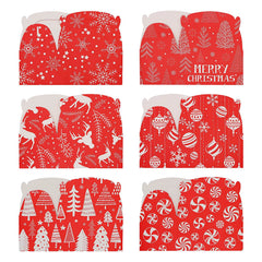 5.25" Christmas Red Gable Candy Boxes, 24 Pack