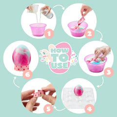 35-Piece Rainbow Easter Egg Dye DIY Kit for Kids Activities & Party