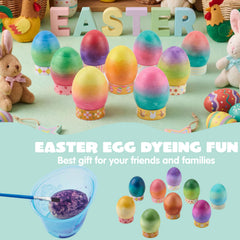 35-Piece Rainbow Easter Egg Dye DIY Kit for Kids Activities & Party