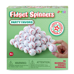 36 Pack Baseball Fidget Spinners for Kids Party Favors