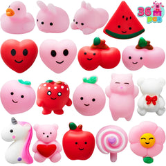Valentine's Day Mochi Squishy Toys - 36 Pack